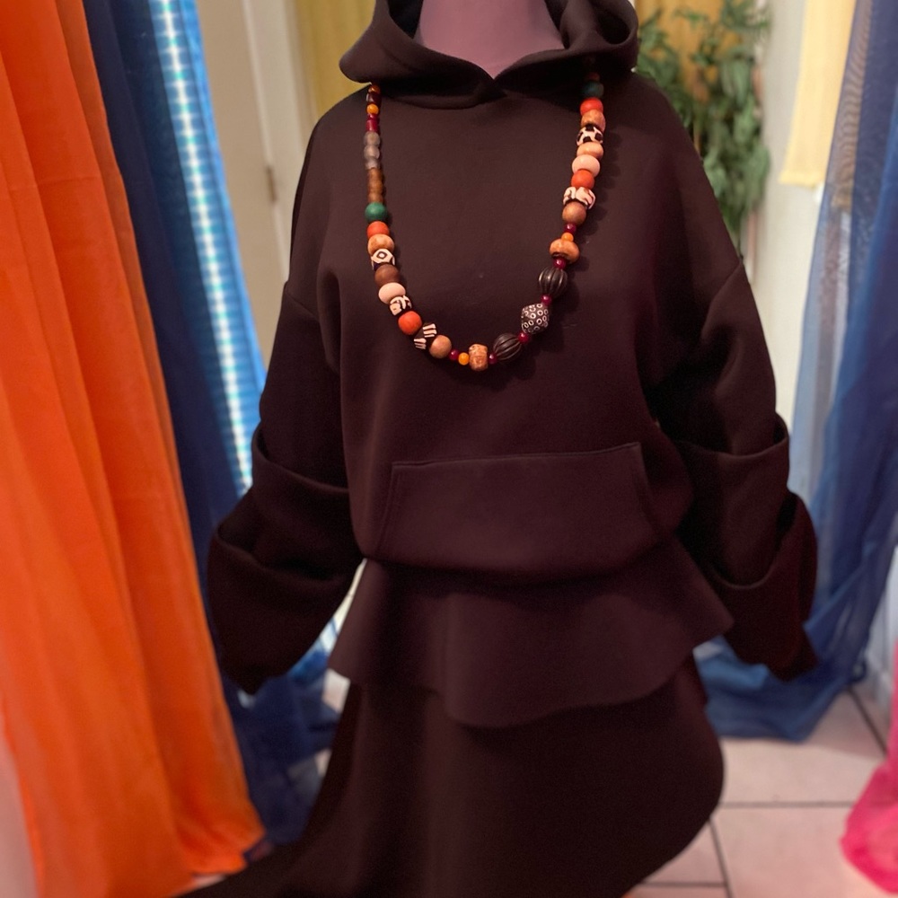 Black Sweater & Skirt Set